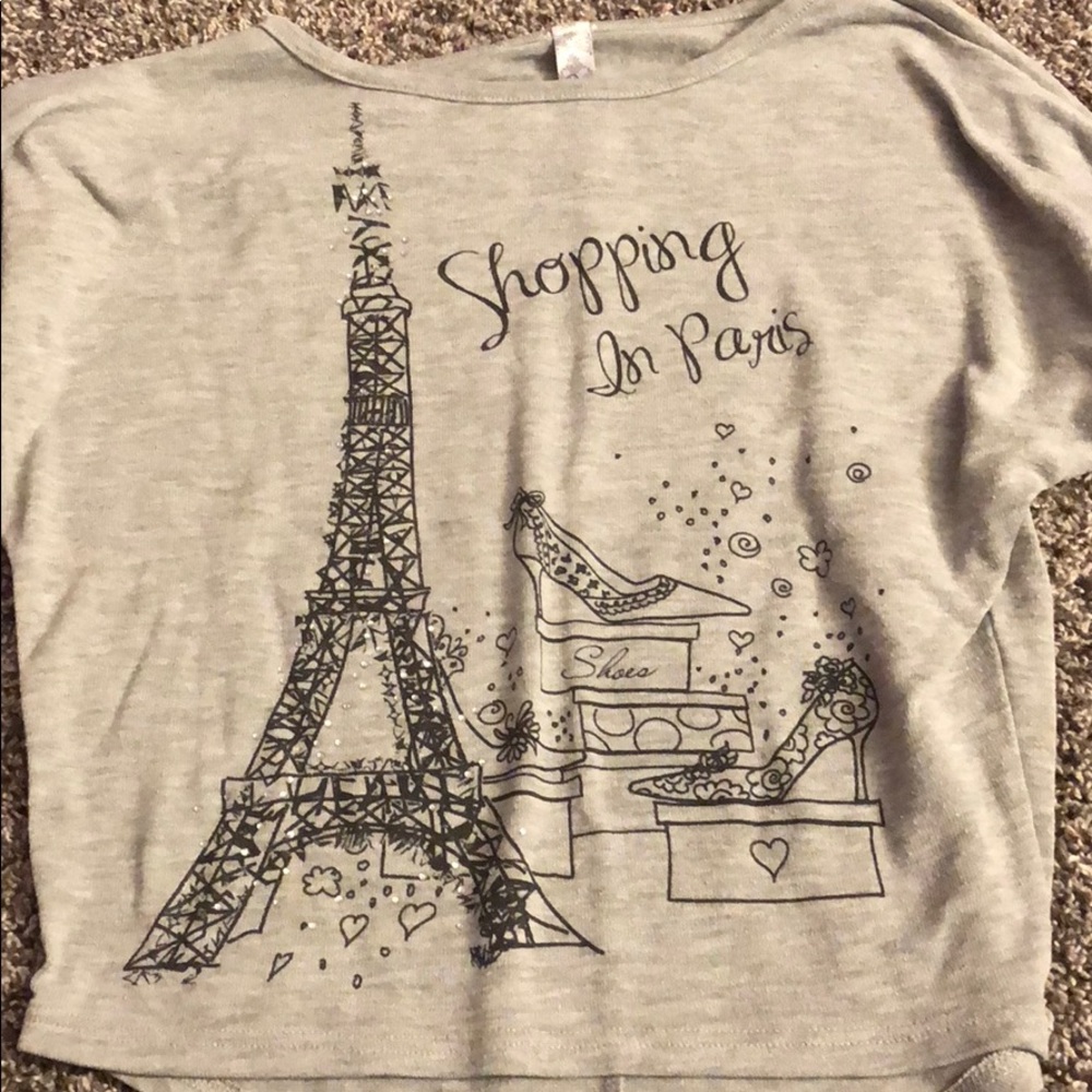 Gray girls shirt size 7/8